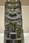 Vintage Mai Kai Chiki Tiki Mug Blue Brown Tongue Polynesian Restaurant Barware