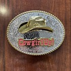 Cowgirl Up Western Belt Buckle Cowboy All Metal Perfect Gift