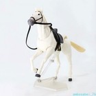 6  Brown White Poseable Horse Model Set - Action Figures Cosplay Scene Gift Toy