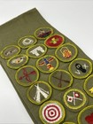 1960 s Boy Scout Merit Badge Sash With 23 Merit Badges