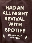 Zach Bryan Quittin Time Tour Crew Neck Sweatshirt Medium Brown Spotify La