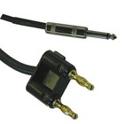 2 Pack 25 Ft Foot Feet 1 4 To Dual Banana Plug Speaker Speaker Cord Cable Dj Pa