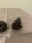 Vintage Netsuke Lot Of 3 Figurines Dark Brown Men