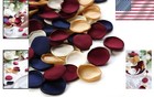 Burgundy Satin Flower Petals - 500 Pieces For Romantic Events   Bridal Showers