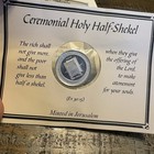 Silver Begged Ivri Ceremonial Holy Half-shekel Minted In Jerusalem