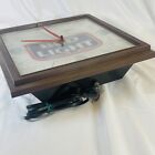 Vintage Bud Light Beer Electric Wall Clock Lights Up 1981   13   x13   read Descrip   