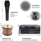 Home Theater System Kit 1000 Watts Bluetooth Receiver W  6 Qty 5 25  175 Watt   