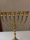 Hanukkah Menorah Jewish Judaica Israel Vintage Brass Chanukah Candle Holder