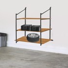 2pack 3-tier Shelf Bracket Set Black Steel Wall-mount 110 Lbs Spraying Us