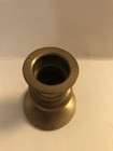 Small Wide Base Flared Top Vintage Brass Candlestick Holder