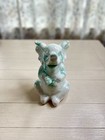 Apropos Home Collection Elephant Figurine Blue Drip Glaze Trunk Up 9    Tall