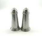 Wilton Vintage Pewter Salt Pepper Shakers Medieval Script 4 