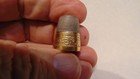 Vintage Sterling Silver With Gold Band Thimble With Hallmarks- 5 1 Grams