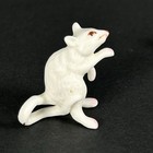 Vintage Miniature Mini Bone China White Rat   Mouse Family Figurines Japan