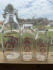 Lot Of 3 Lechera Concha  1 Cuban Milk Bottles Qt pt   1 3 Qt Nice Set Very Rare 