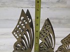Set Of 3 Mcm Vintage Metal Brass Butterflies Three Sizes Table Art Wall Decor