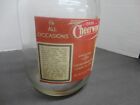 Cheerwine Soda Syrup Clear Glass Jug Salisbury Nc Red   Paper Label 