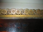Vintage Ornate Gold Filigree Mirrored Tray Vanity Decorative Floral Rectangle