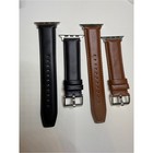 New Replacement Leather Apple Watch Bands - Black And Brown Set