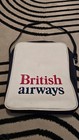 Vintage British Airways Shoulder travel Vinyl Carry On Bag With Adjusting Strap