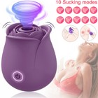 Rose Sucking Vibrator Clit Sucker Dildo Women G-spot Massager Sex Toy For Women