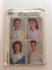 1986 Simplicity 7995 Vintage Sewing Pattern Misses Set Of Collars One Size