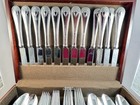 Lenox 65 Pc French Perle 18 10 Stain Steel Flatware For 12   Hostess Set   Box