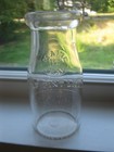 Vintage Maine Seal 1 Pint Embossed Glass Milk Bottle