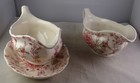 Johnson Brothers Rose Chintz  Gravy Boat  2  W one Underplate Sugar Bowl   3 Vot