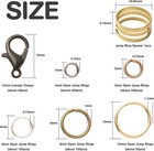 Jump Rings Kit With1000pcs Open Jump Rings 40pcs 12mm Lobster Clasps And Bronze