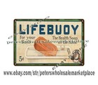 Lifebuoy Soap Metal Tin Sign Home Garden Wall Plaque Wall Decor