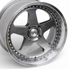 18  Gunmetal Sc Motorsports Style Wheels 18x8 5 18x10 4x108 Fox Mustang