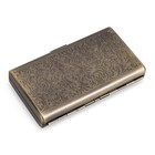 Retro Metal Cigarette Case Box -double Sided Spring Clip Open Pocket Holder F   