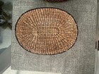 Vintage 60   s Oval Handwoven Lidded Basket
