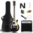 Lp Electric Guitar Beginner Kit With 20w Amp   All Starter Accessories  Black