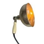 Antique Bryant Hand Held Shop Lamp Medical Lamp Heat Lamp Wood Handle Pat   s 1911