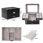 Dajasan Watch Box  Watch Case For Men  8 Slot Watch Display Case  3 Layers La   