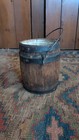 Best Antique Early Primitive Small Wood Paint Bucket Metal Bands 6 5 