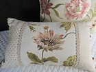 Croscill Daphne Throw Pillow Square   Rectangle Embroidered Beige Floral Set   2