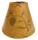 Pine Cone Lamp Shade Clip-on Bulb Style Rustic Country Cottage Cabin 9 Inch