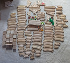      Vtg Brio Wooden Train Pack N Play And More - Please See Photos -- 119 Tracks