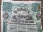 Brazil Railway Company   Bond   Share Certificate   June 1909