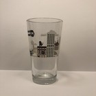 Milwaukee Brewing Company Pint Beer Glass City Skyline Brown White