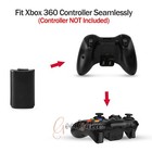 Kit Carcasa De Cubierta De Bateria Negra Para Controlador Inalambrico Xbox 360