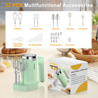500w 5-speed Electric Hand Mixer W  32pcs Attachments   Storage Base