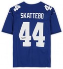 Cam Skattebo New York Giants Autographed Nike Blue Vapor Fuse Limited Jersey
