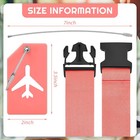 8 Pcs Luggage Straps Suitcase Tags Set For Tsa Approved  4 Travel Adjustable    
