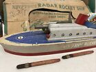 Vintage Keystone Radar Rocket Ship With Original Box  Targets And Rockets Works 