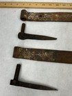 Antique Strap Hinges With Pintles 22 X 1 5 Inch Hand Forged Original 18th19thc