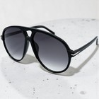 Oversized Exaggerated Classic Vintage Retro Style Sunglasses Large Black Frame